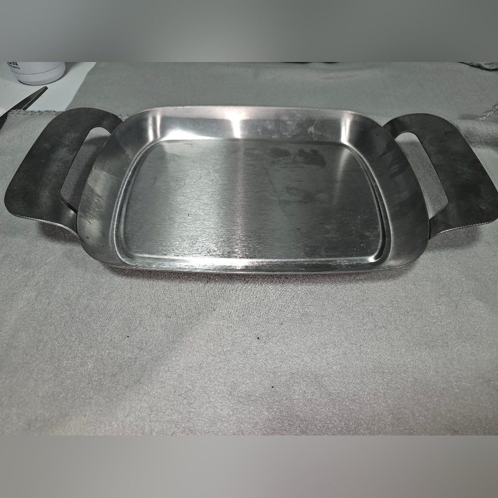 IKEA 365+ stainless steel platter or serving tray
